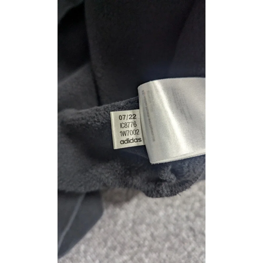 Adidas Originals Hoodie Men Large Black Big Random Trefoil Logo Retro Athleisure